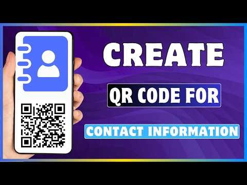 How To Create QR Code Contact Information
