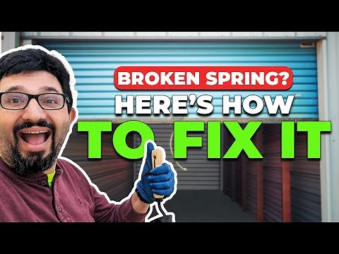How to Replace a Spring on a Storage Unit Roll Up Door