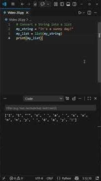 Convert a Python String to a Python List