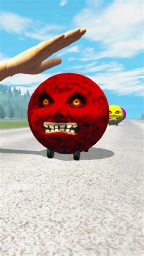 "Giant Hand Stops the Angry Yellow Moon 😱 | Funny Road Moment"