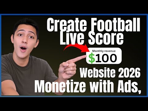 Earn $100/Month in 2026 ⚽ Football Live Score Blog Using Blogspot & WordPress |Adsterra Monetization