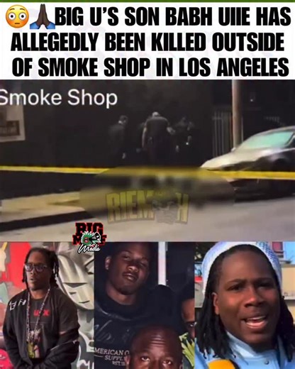Big U aka the leader of the Rollin 60s that was arrested earlier this year in a RICO, his son #BabyUiie has allegedly been g*nned down in Los Angeles outside of a local smoke shop 🙏 RIP via Riemoh | Big Mouf Media