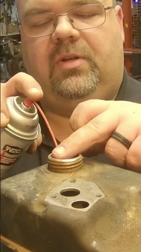 Simple way to clean out an old rusty fuel tank #baldeagle242