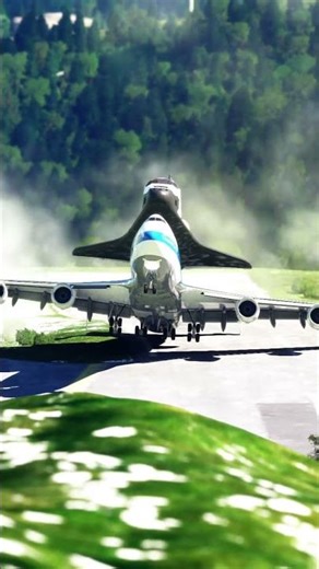 NASA Shuttle 747 dramatic go around with Space Shuttle attached #aviation #nasa #usa