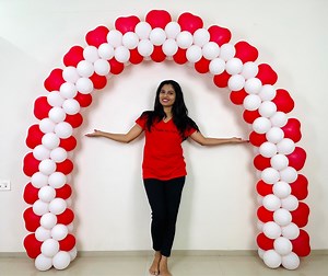 256K views · 9.1K reactions | Step by step Heart shape Balloon Arch Making for Wedding, Engagement or Valentine celebration | MASS Art and Craft | Facebook