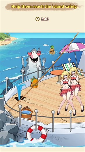 Brain puzzle tricky quest 2 level 22 solution walkthrough (Shipwreck crisis) PART 2