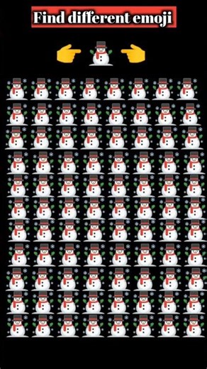 find different emoji ⛄ chalenge #shorts #emojyfind