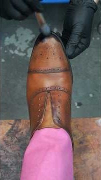 OLD Shoe getting Mirror Shined | Long Version & More Details & More Satisfying #asmr #shoeshine