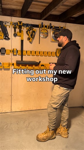 Joel | Heidi Build | Fitting out my workshop with DeWalt’s new customisable workshop storage system . . . @dewalt_australia #tradie #workshop #toolstorage #tools | Instagram