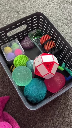 Some of the new additions to the sensory fidget basket. #sensory #sensorybasket #fidgettoys #fidget