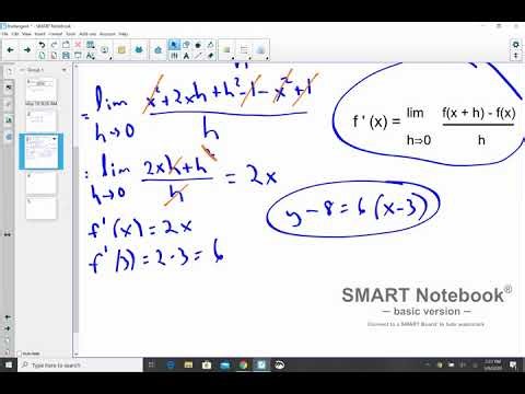 Finding the Equation of the Line Tangent