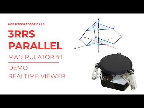[3RRS Parallel Manipulator #1]: Demo - Realtime Viewer | Python - C - ESP