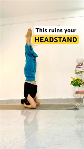 The Biggest Headstand Mistake: Too Much Weight on Your Head#shorts #yogatips #sirsasana #headstand