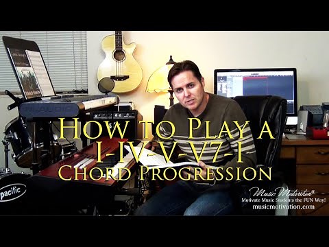 How to Play a I-IV-V-V7-I Chord Progression on the Piano (and improvise with it) by Jerald Simon