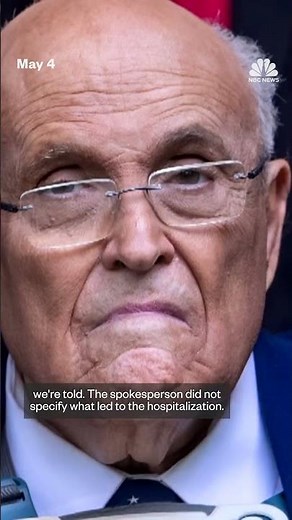 Rudy Giuliani is in critical but stable condition after being hospitalized