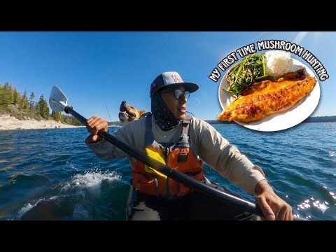 2 Days Camping Fishing Salmon & Foraging with my Dog CATCH AND COOK In the Wild!