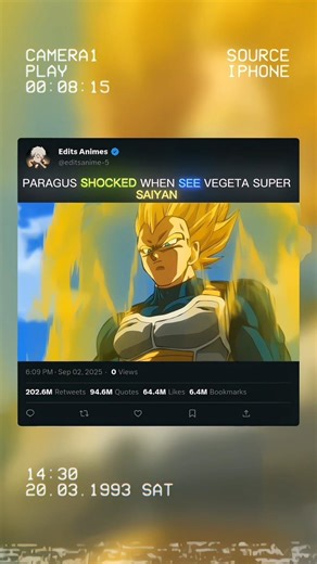 Paragus Shocked Vegeta Rocked 🥶🔥 #anime #shorts