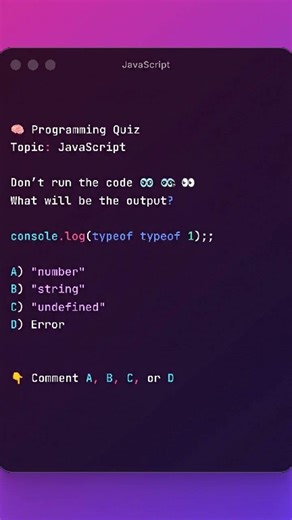 JavaScript Output Quiz | Can You Guess? #coding #javascriptquiz #brainstrom