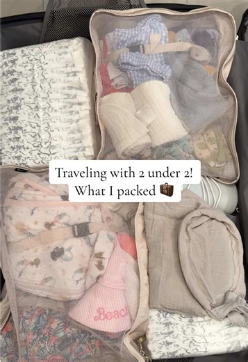 Traveling with two under two! Here is everything (for the most part) that I packed! I did have teething toys, sticker books and watercolor books for playing. My toddler sleeps with two jellycats so those were packed morning of!! The monitors I brought we had already which were the HelloBaby monitors bc I don’t like traveling with the Nanit in case there is WiFi issues. Needless to say I had more than enough diapers for both and didn’t even open the second packs for either and it’s was a Thursday