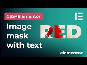 How to create custom image masks with text layers in Elementor and CSS | Knockout text effect