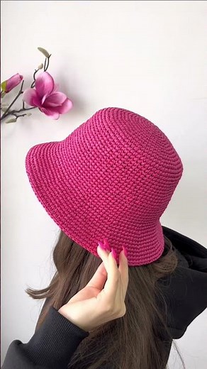 BEGINNER CROCHET KIT Hat + Pdf Pattern, Easy Starter Crochet Kit, Handmade Crochet Bucket Hat