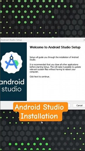 💻 Android Studio Installed Successfully 🎉 #reactnative #react #android #ios #coding