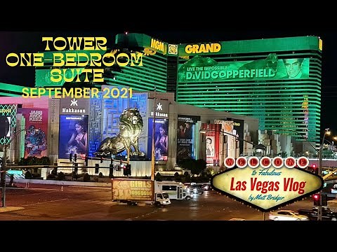 MGM Grand Las Vegas (Tower One-Bedroom Suite Room 7-142) Room Tour 21st September 2021