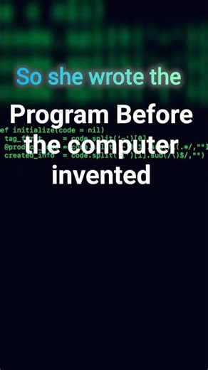 She Wrote Code Before Computers Existed 🤯