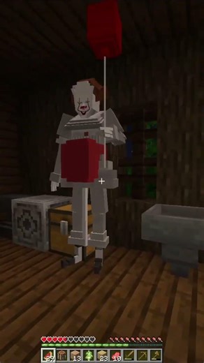 Mod Pennywise [Minecraft] | #jogodeterror #minecraft #humor #fyp