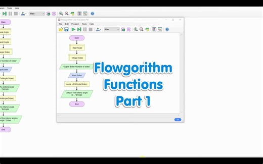 18.Flowgorithm - Functions Part 2