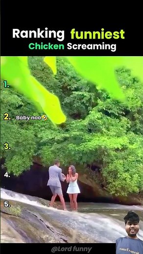 Funniest chicken screaming moment ranking 🤣🤣😱(wait for end😱🤣)part 12 #funny #viral #comedy #shorts