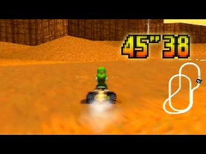 Mario Kart 64 - Kalimari Desert SC 3lap 45.38 (PAL)
