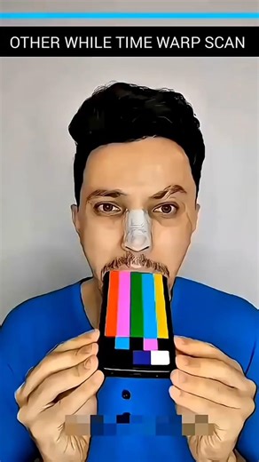 time warp scan tutorial tiktok filter 👍 #troll #tranding