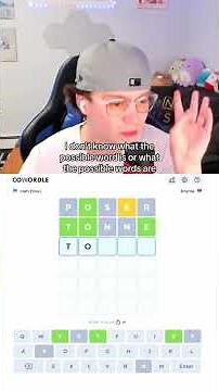 Is this even a real word?! FIRST to Solve the Wordle LOSES vs Cam2r! #wordletok #wordlechallenge