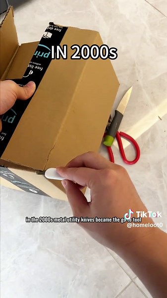 If I didn't have this box cutter at home, I would have wasted a lot of time🤔#boxcutter #tiktoktools #packageopening #unboxingvideo #tools