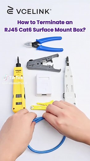How to Properly Terminate an RJ45 Cat6 Surface Mount Box