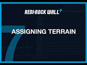 Assigning Terrain: Redi-Rock Wall+ Retaining Wall Design Software