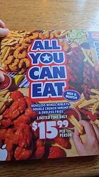 I went crazy at Applebee's all you can eat riblets #applebees #foodie #shorts