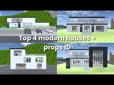Top 4 modern house + props ID | Sakura School Simulator