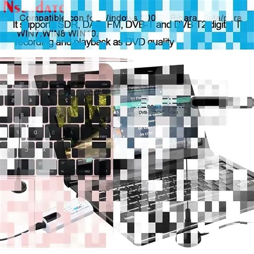 Digital satellite DVB t2 USB TV Stick Tuner with antenna Remote HD USB TV