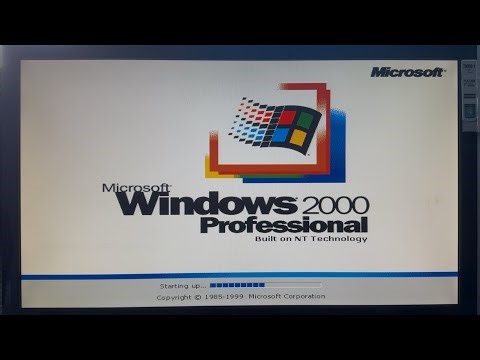 Windows 2000 computer booting