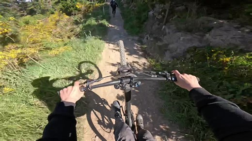 Sams swim last night was good @nick.freeman for the gopro #mtb #gopro #nickfreeman #missudad #flarethedog