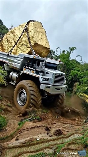 Giant rock load#industrial #usa #truk #videoai #kingtruck #youtubeshorts #vairalshorts #shorts