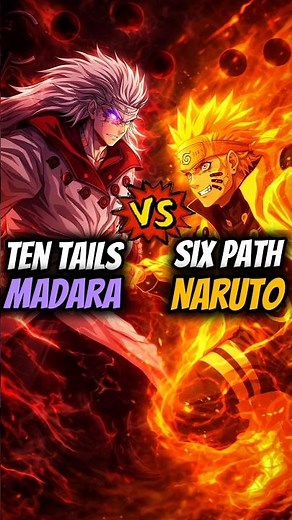 Ten Tails Madara Vs Six Paths Naruto 🤯🔥 Who Win? | Anime BLAH