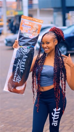 Ann Wanja on Instagram: "3 weeks later✨ ..Amara Braids stealing the show 🤏🏽😍🔥 Lashes by @lashed_by_adeba #angelshair"