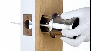 Door Knob with Keypad and Key,Keyless Entry Door Lock,Smart Digital Knob Unlock by Passcode/Keys/ USB backuplock,Electronic Door Knob for Home Bedroom Apartment Garage Office Security,Matte Black