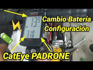 Battery change 🔋CATEYE PADRONE (configuration) Computed cycle / Odometer