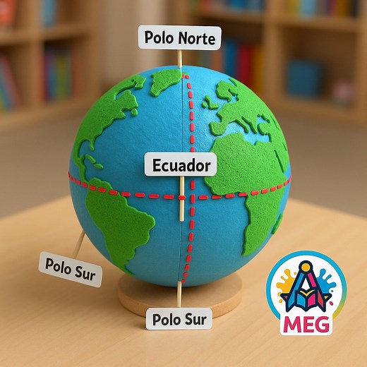 ✨🪐 Descubre el asombroso mundo del Globo Terráqueo 🌍 ¡Aprender sobre nuestro planeta nunca fue tan divertido! 😍 Con estas maquetas infantiles, los niños exploran cómo gira la Tierra, sus movimientos, polos, ecuador, océanos y hemisferios, todo con materiales reciclados 🌱 y mucho color. Cada maqueta enseña de forma visual y creativa cómo funciona nuestro hogar en el universo 🌎✨, despertando la curiosidad por la geografía y el cuidado del medio ambiente. 💡 Ideal para proyectos escolares, exp