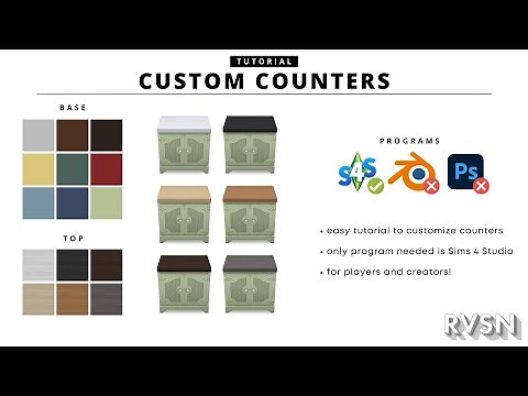How to Mix & Match Counters - Sims 4 CC Tutorial