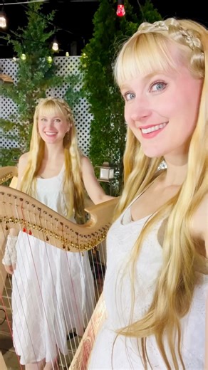 NEW! Our first-ever concert on our Harp Twins Serafym harps from Blevins Harps! 🪽🪽 Watch our new 🏔️Music & Myths🏔️ home concert from anywhere in the world by joining the “Backstage” tier of our Patreon! Find the link in comments! | Harp Twins